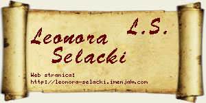 Leonora Selački vizit kartica